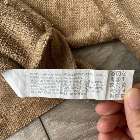 Trafaluc by Zara Tan Drop  Shoulder Cropped Pullover Sweater - Picture 13 of 16